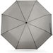AIDEN. Regenschirm 21", aus recyceltem Polyester (100% rPET) Pongee 190T, in 3 Teile faltbar, Hellgrau