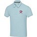 Akoya Poloshirt aus GRS-recyceltem Frottee Unisex, Cloud Blue, L