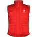 Almanzor Vielseitige Thermo Arbeitsweste mit hohem Kragen, rot, 2XL