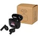 Alterf True Wireless Bluetooth® Headset aus recyceltem Kunststoff mit Silikon-Ohrstöpseln, schwarz
