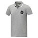 Amarago Polo mit abgesetztem Rand für Herren, heather grau, XL