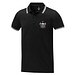 Amarago Polo mit abgesetztem Rand für Herren, schwarz, XL