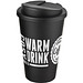 Americano® 350 ml Isolierbecher mit auslaufsicherem Schraubverschluss, schwarz/schwarz