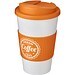 Americano® 350 ml Isolierbecher mit Schutzring & auslaufsicherem Schraubverschluss, weiss