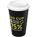 Americano Eco recycelter Becher, 350 ml, schwarz/weiss