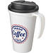 Americano® Grande 350 ml Isolierbecher mit auslaufsicherem Schraubverschluss, weiß/schwarz