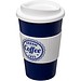Americano Isolierbecher mit Schutzring, 350 ml, blau,weiss