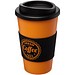 Americano Isolierbecher mit Schutzring, 350 ml, orange,schwarz