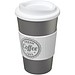 Americano Isolierbecher mit Schutzring, 350 ml, silber,weiss