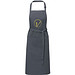 Andrea 240 g/m² Schürze mit verstellbarem Nackenband, dunkelgrau
