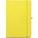 ANNE. A5 Notizbuch aus recyceltem Polyester (100% rPET) mit linierten Seiten, Gelb