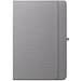 ANNE. A5 Notizbuch aus recyceltem Polyester (100% rPET) mit linierten Seiten, Grau