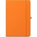 ANNE. A5 Notizbuch aus recyceltem Polyester (100% rPET) mit linierten Seiten, Orange