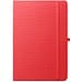ANNE. A5 Notizbuch aus recyceltem Polyester (100% rPET) mit linierten Seiten, Rot
