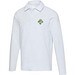 Apollo 245 g/m² Langarm Poloshirt Unisex, weiss, XXS