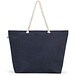 ATHENS. Strandtasche aus recycelter Baumwolle (70 %) und recyceltem Polyester (30 %) (220 g/m²), Blau
