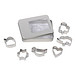Ausstechförmchen-Set COOKIE BOX,silber