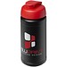 Baseline® Plus 500 ml Sportflasche mit Klappdeckel, schwarz/rot