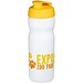Baseline® Plus 650 ml Sportflasche mit Klappdeckel, weiß/gelb