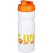 Baseline® Plus 650 ml Sportflasche mit Klappdeckel, weiß/orange