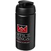 Baseline® Plus grip 500 ml Sportflasche mit Klappdeckel, schwarz/schwarz