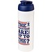 Baseline Plus grip Sportflasche mit Klappdeckel, 750 ml, transparent/blau