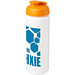 Baseline Plus grip Sportflasche mit Klappdeckel, 750 ml, weiss,orange Baseline Plus grip Sportflasche mit Klappdeckel, 750 ml, weiss,orange