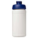 Baseline Rise 500 ml Sportflasche mit Klappdeckel, weiß / blau