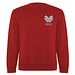 Batian Sweatshirt mit Rundhalsausschnitt Unisex, rot, XS