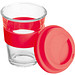 Becher aus Glas, 300 ml, rot