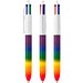 BIC® 4 Colours® Rainbow Decor Weiss/Regenbogen