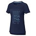Borax Cool Fit T-Shirt aus recyceltem  GRS Material für Damen, navy, S