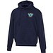 Boris Oversize Kapuzenpullover aus recycelter 280 g/m2 Bio Baumwolle (OCS), unisex, navy, L