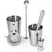 BRAMBLE. Cocktail-Set aus Edelstahl bestehend aus 6 Teilen, Silber