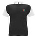 Bugatti T-Shirt Unisex aus recyceltem Material, schwarz / weiß, 2XL