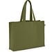 CAMDEN. Tragetasche aus Baumwolle (50%), recycelter Baumwolle (30%) und polyester (20% rPET) (280 g/m²), Dunkelgrün