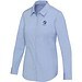 Carnelian 133 g/m² Popeline Bluse, hellblau, L