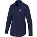 Carnelian 133 g/m² Popeline Bluse, marineblau, M