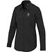 Carnelian 133 g/m² Popeline Bluse, schwarz, M