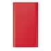 CASSINI. Powerbank 4'000 mAh mit 5W wireless Ladegerät aus Recyceltes Aluminium (100 % rAL), Rot