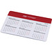 Chart Mauspad mit Kalender, rot Chart Mauspad mit Kalender, rot