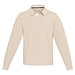 Clyde Rugby Polo Sweatshirt Unisex, Oatmeal, M