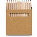 COLOURED. Buntstift Schachtel mit 12 Buntstiften, Natur