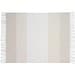 COMFY. Decke aus recyceltem Polyester (100% rPET) (300 g/m²), mit Mohair-Feeling, Beige