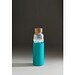 DAKAR. Flasche aus Bambus und Borosilikatglas 600 ml, Hellblau
