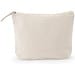 DAPHNE. Kosmetiktasche aus 100 % Baumwolle (340 g/m²), zweifarbig, Naturhell