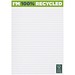 Desk-Mate® A5 recycelter Notizblock, weiss, 100 pages