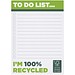 Desk-Mate® A6 recycelter Notizblock, weiss, 100 pages