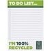 Desk-Mate® A6 recycelter Notizblock, weiss, 50 pages