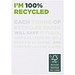 Desk-Mate® A7 recycelter Notizblock, weiss, 100 pages